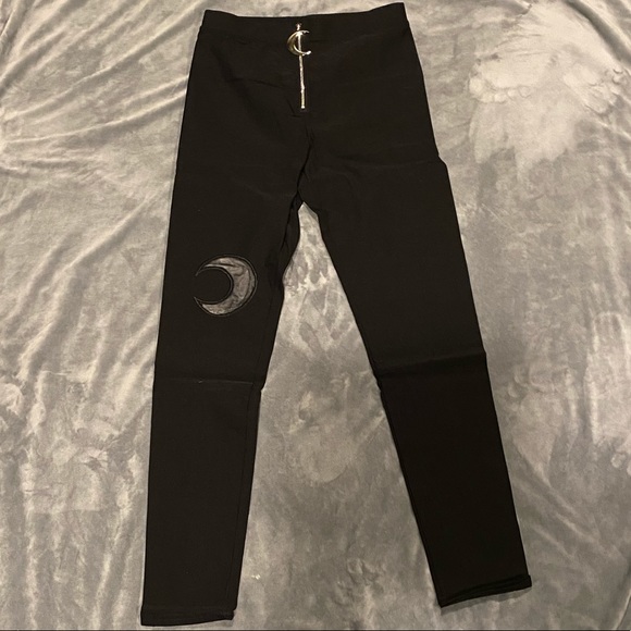 Sold out - Sexy Mesh Moon Panel Pants - Picture 4 of 7